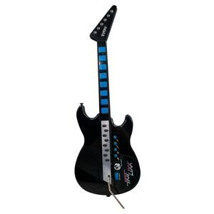 Vintage Tyco Hot Lixx Electronic Guitar Toy 1989 Black Blue Works Sound Effects